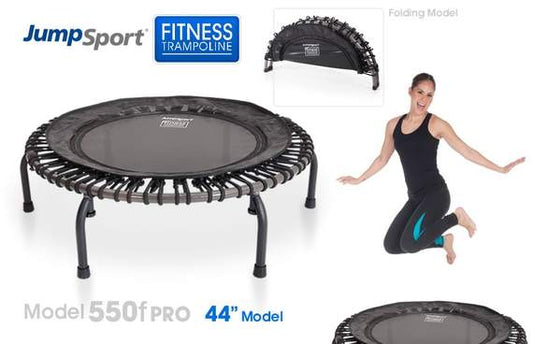 PRO FITNESS TRAMPOLINE (44") MODEL 550F (FOLDING/BUNGEE CORDS-no springs)